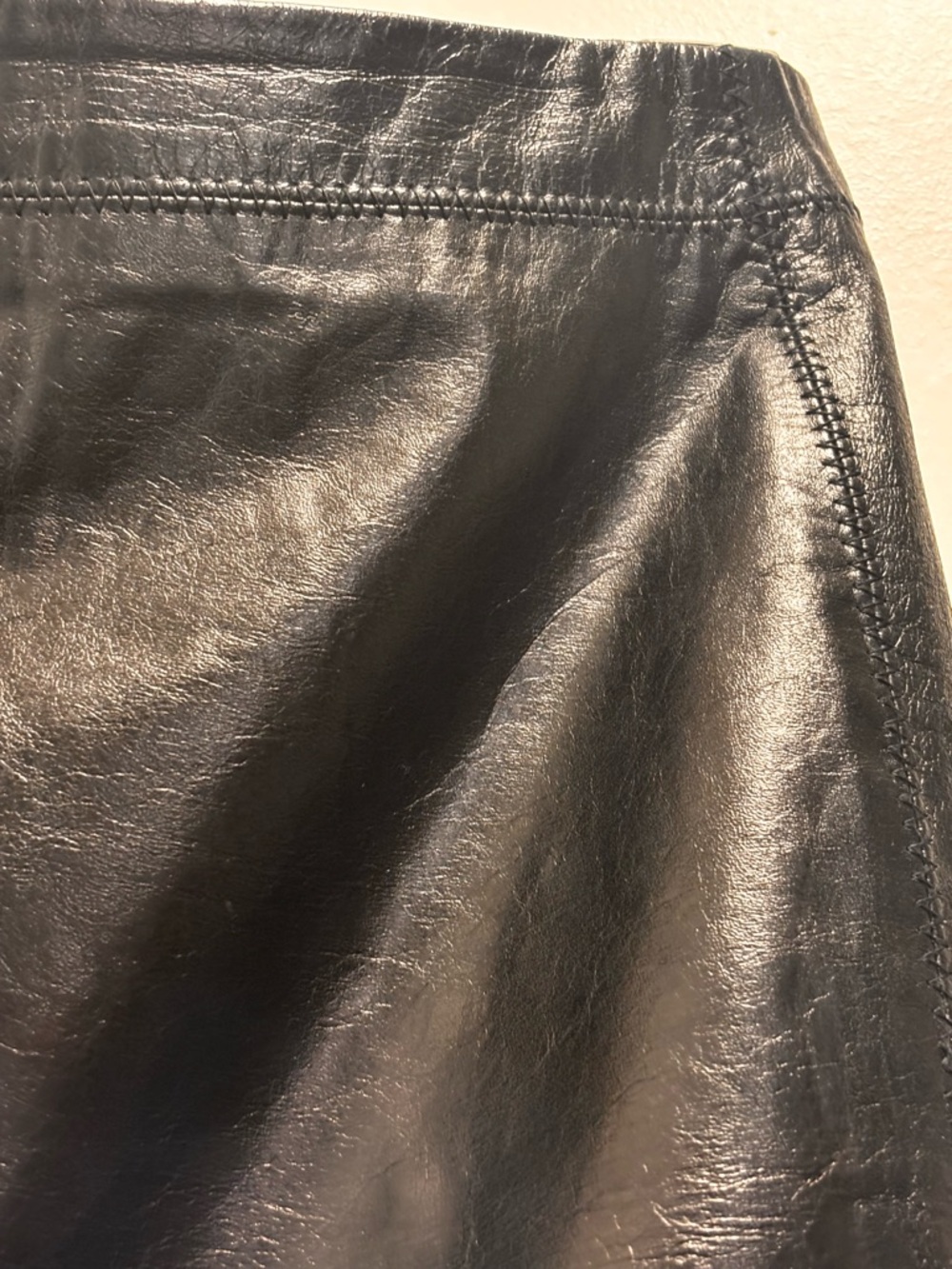 GAP Black Leather Skirt